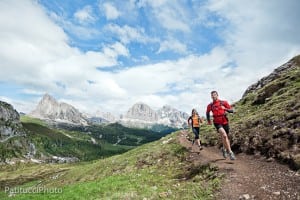 Trail running in the Italian Dolomites