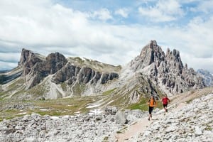 Trail running in the Italian Dolomites