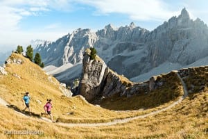 Trail running in the Italian Dolomites