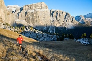Trail running in the Italian Dolomites