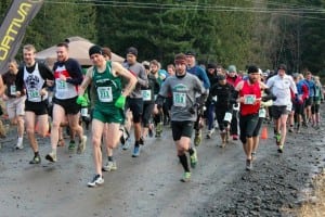 Runners leaving the line at the 2012 Hillbilly Half Marathon. Photo courtesy of race.
