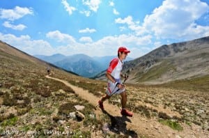 Thomas Lorblanchet climbing Hope Pass. Photo: Matt Trappe