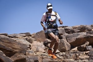 Rachid El Morabity leading Stage 1. Photo: Cimbaly
