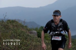 Dan Parr leading the 2XU Team as they climb above the Pak Tam Au checkpoint.