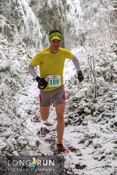 The author on the Chuckanut Ridge. Adam Campbell 2012 Chuckanut 50k