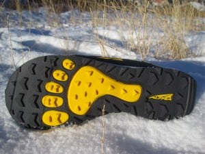 The Altra Lone Peak's outsole.