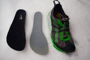 Altra Superior and its removable rockplate.