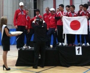The American and Japanese Men's Teams after the 2010 IAU 100k World Championships.