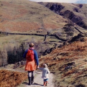 Discovering far away trails. Lake District, UK, 1985 © Anna Frost