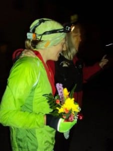 Ashley Arnold after finishing the Leadville 100.
