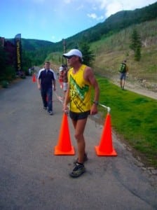 Bernie Boettcher after winning the 2010 Jupiter Peak Steeplechase. Photo by Giulia Delladio.