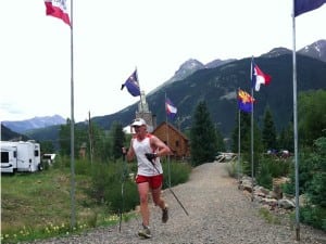 Me in the final meters of the course. Photo by Meghan M. Hicks.