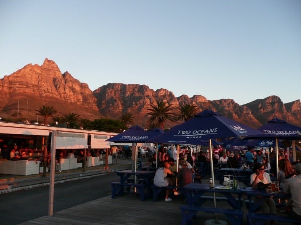 Cape Town is also right by wine country, as this local bar shows. Cape Town wine
