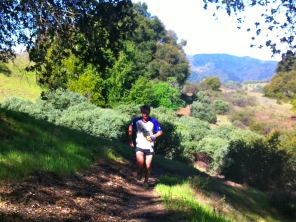 Dakota Jones leading at mile 30. Dakota Jones 2012 Lake Sonoma 50