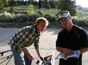 Young Money (l) and Good Ben (r), Hart's Colorado Trail crew.