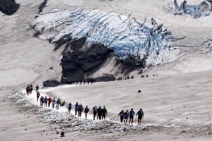The glacier on the top of the Mocho Choshuenco Volcano was one of the main attractions for 2012 edition.