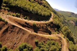 Along the Cordillera de los Andes during Stage 2 of El Cruce 2012.