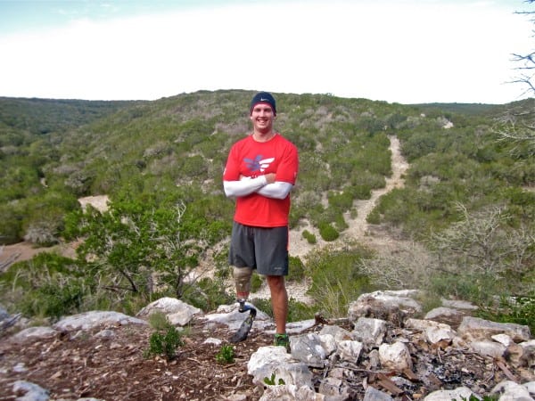 Eric Browy pauses during Monday morning's long run.