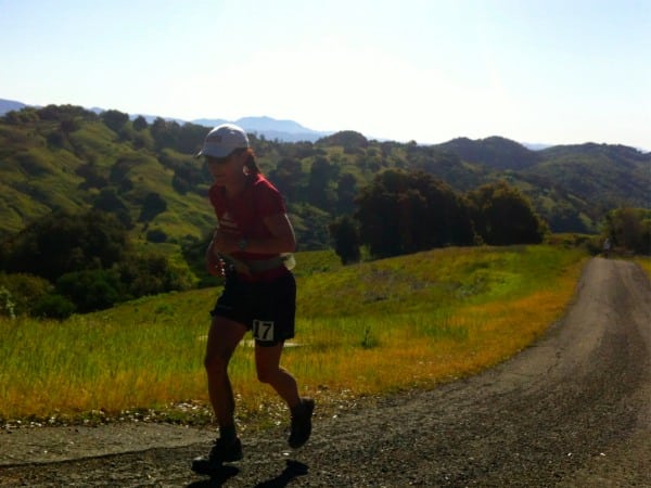 Joelle Vaught leading at mile 20. Joelle Vaught 2012 Lake Sonoma 50