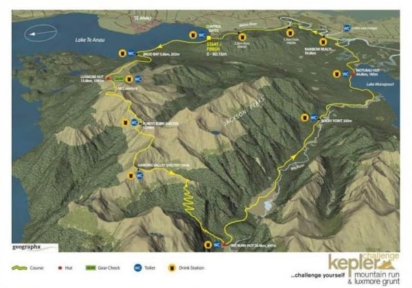 Kepler Challenge course map Kepler Challenge course map