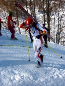 Kilian Jornet in the 2011 Skimo World Championships Men's Sprint Race. Photo: Luke Nelson