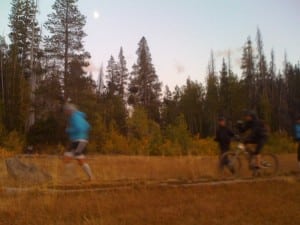 Kilian Jornet warpping up the Tahoe Rim Trail.