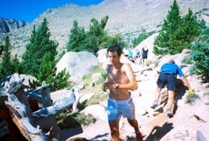 Kilian Jornet descending Pikes Peak. Photo: Travis Trampe