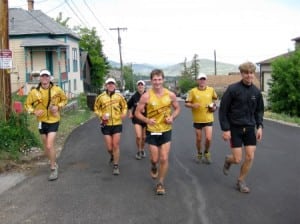 Some of the top scorers from the 2009 LSMC cooling down after the Jupiter Peak Steeplechase.