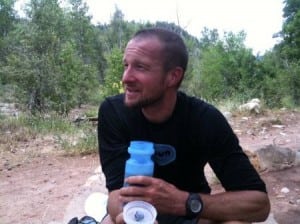 Matt Hart refueling on the Colorado Trail.