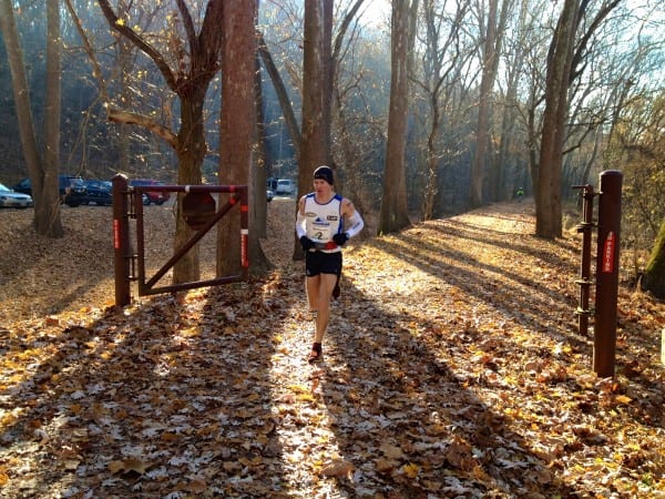 Max King leading the 2012 JFK 50 at mile 22. Max King - 2012 JFK 50