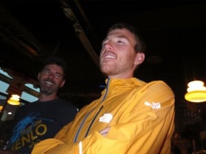 Foote relaxing in Chamonix before the 2012 TNF UTMB. Photo: Bryon Powell