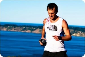 Mike Wolfe guts out a win at the 2011 TNF EC 50 mile championships. Photo courtesy of Brett Rivers.