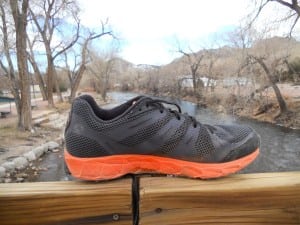 The Montrail Badwater's medial upper.