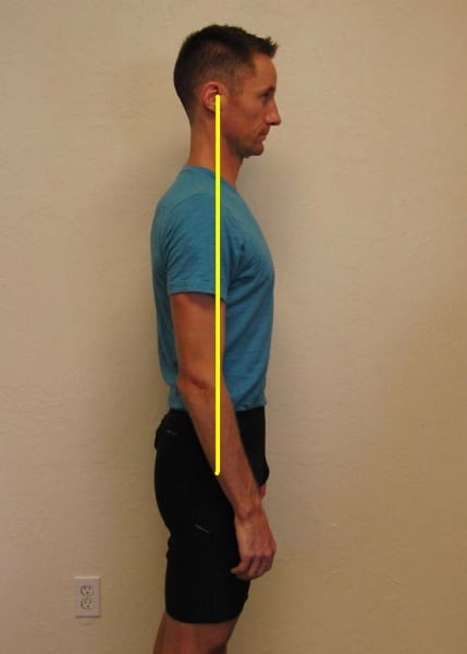 Neutral torso position