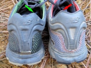 The Achilles notch on the MT101 (left) and MT100 (right).