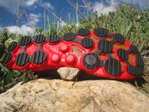 The New Balance MT1010 outsole.