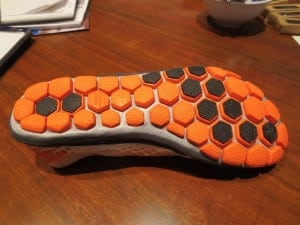 The New Balance Minimus Hi-Rez's outsole.