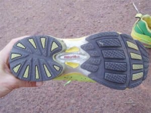 Newton Terra Momentum outsole with Activator lugs in the forefoot.