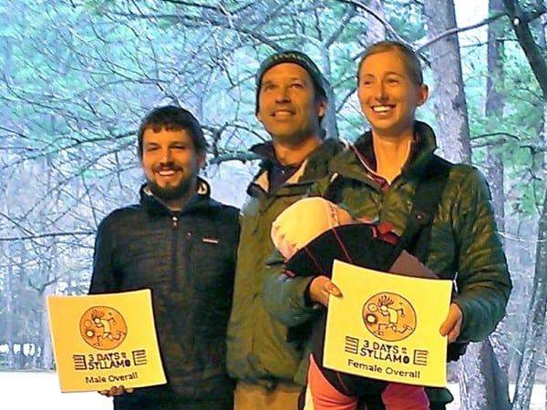 Ashley Nordell and Nick Lewis are awarded stage-race wins by RD Steve Kirk. Nick Lewis Ashley Nordell 3 Days of Syllamo