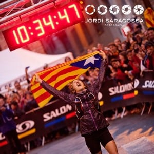 Nuria Picas winning the 2012 Ultra Cavalls del Vent. Photo: Jordi Saragossa