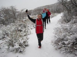 Winter trail running fun in Park City.