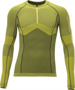 Salomon Exo XR 1-2 Zip LS Tech Tee Men - yellow - front