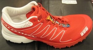 The Salomon S-Lab Sense's lateral upper.