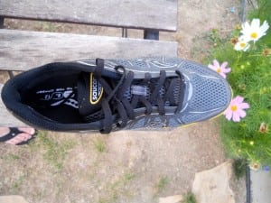 The aggressive taper of the Kinvara TR.