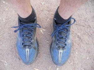 The Saucony Peregrine's upper.