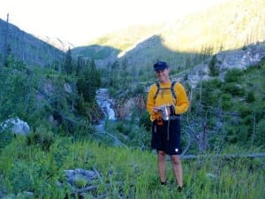 Steve Brown on the trail. (Presumably, in Montana.)