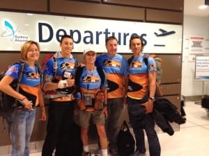 Team Born to Run departs Australia for their final desert foray in the "last desert," Antarctica. Photo courtesy of Team Born to Run.
