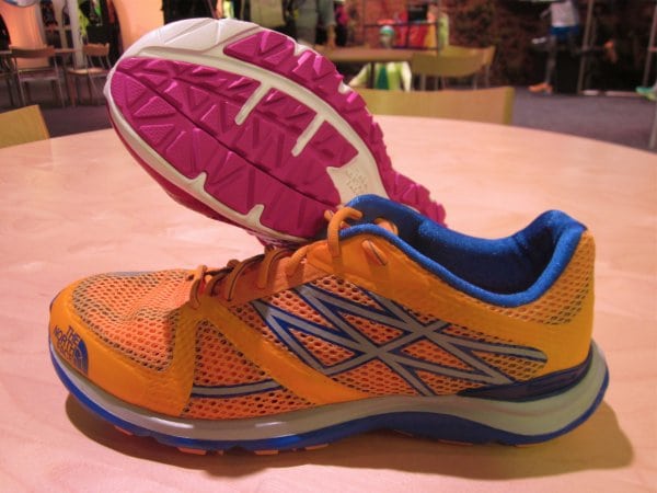 A mixed pair of The North Face Hyper-Track Guide. The North Face Hyper-Track Guide