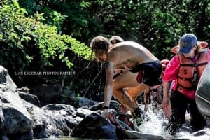 The river crossing. Photo: Luis Escobar