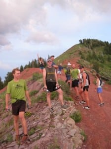 Trail running friends.